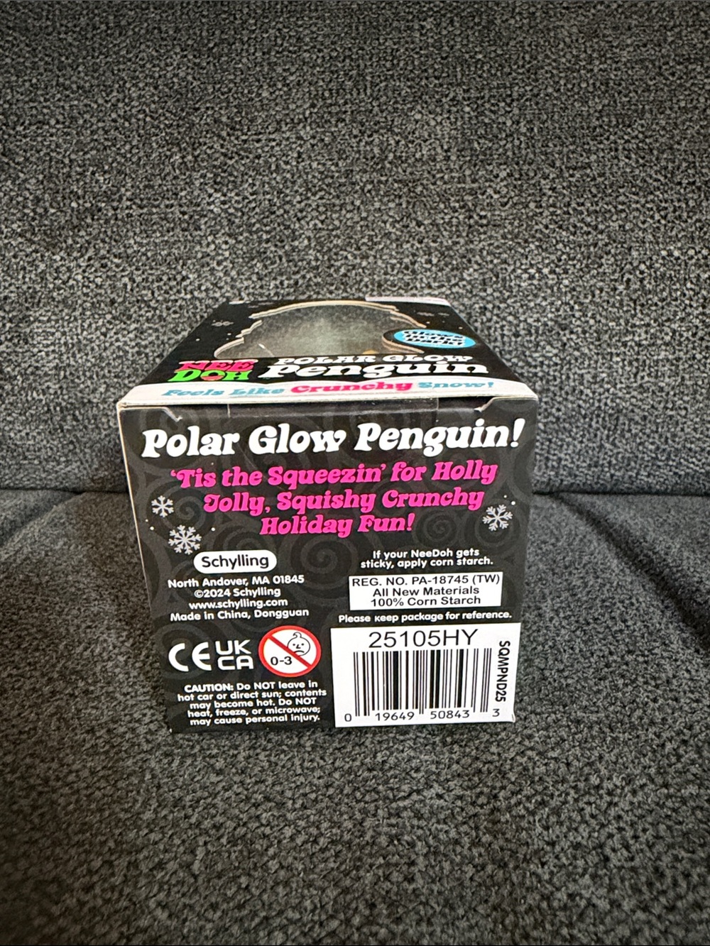 NeeDoh ULTRA RARE Squishmas Polar Glow Penguin Squishy Toy-Glows In The Dark - Picture 5 of 7